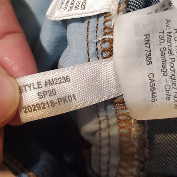 Madewell Mid-rise Skinny Jeans Women's Size 36 Blue Exposed Button Fly Raw Hem - Picture 10 of 17